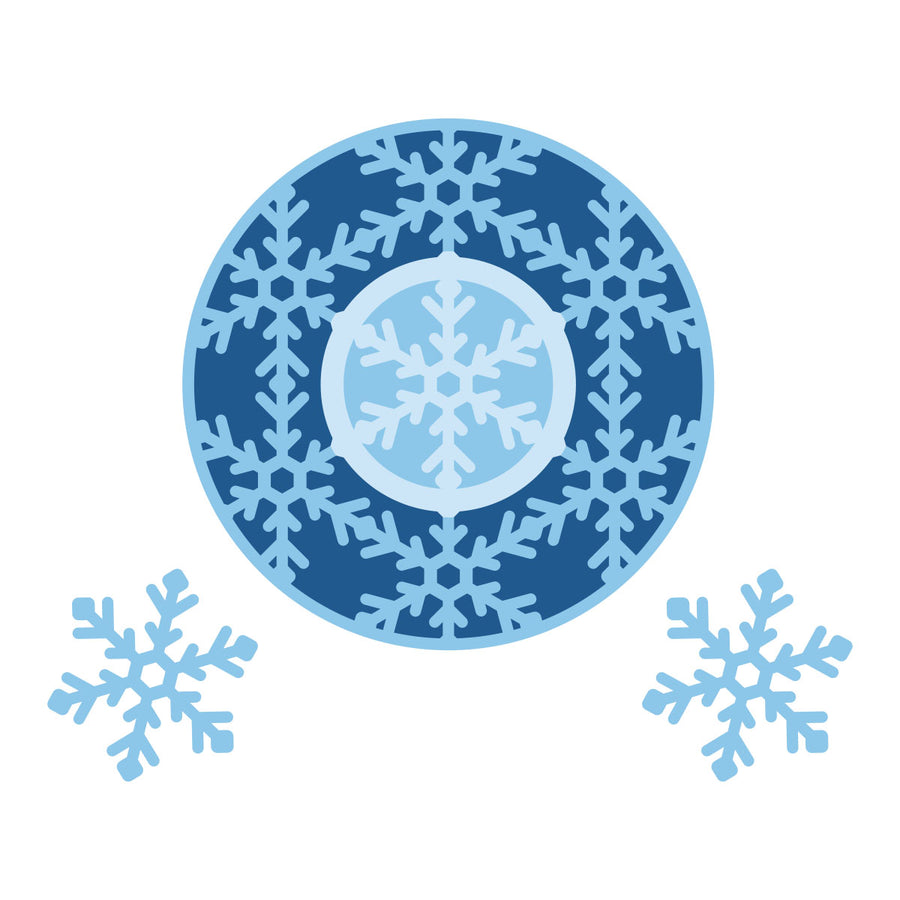 Spellbinders Snowflake Wreath Etched Dies by Lisa Horton