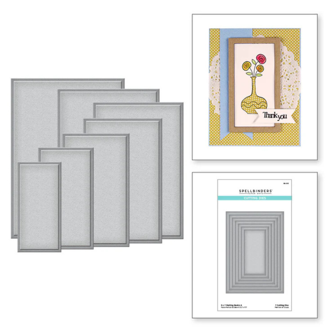 Spellbinders - 5" x 7" Matting Basics A Card Creator Etched Dies