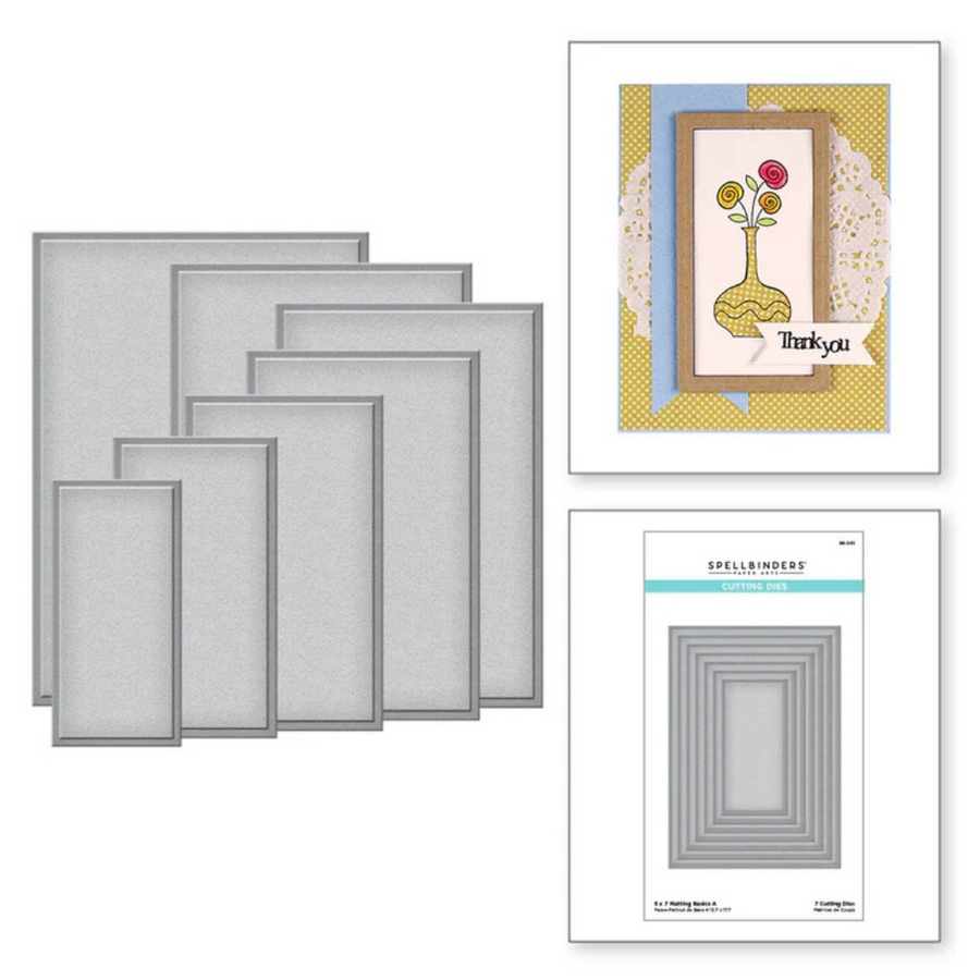 Spellbinders - 5" x 7" Matting Basics A Card Creator Etched Dies