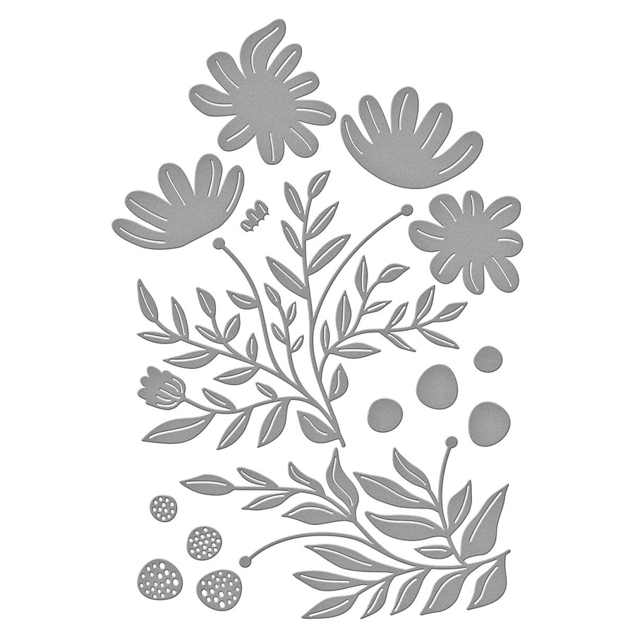Spellbinders - Fresh Picked Daisies Etched Dies from the More Fresh Picked Collection