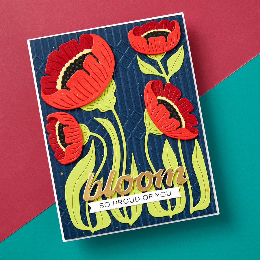 Spellbinders - Fresh Picked Anemones Etched Dies from the Fresh Picked Collection