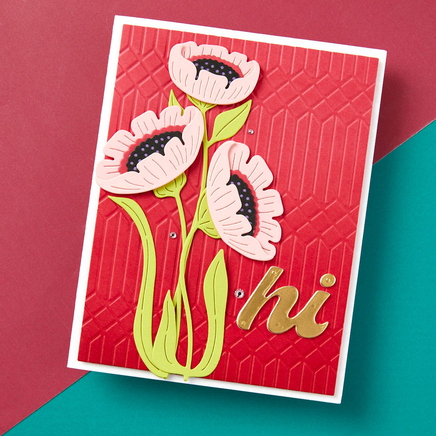 Spellbinders - Fresh Picked Anemones Etched Dies from the Fresh Picked Collection