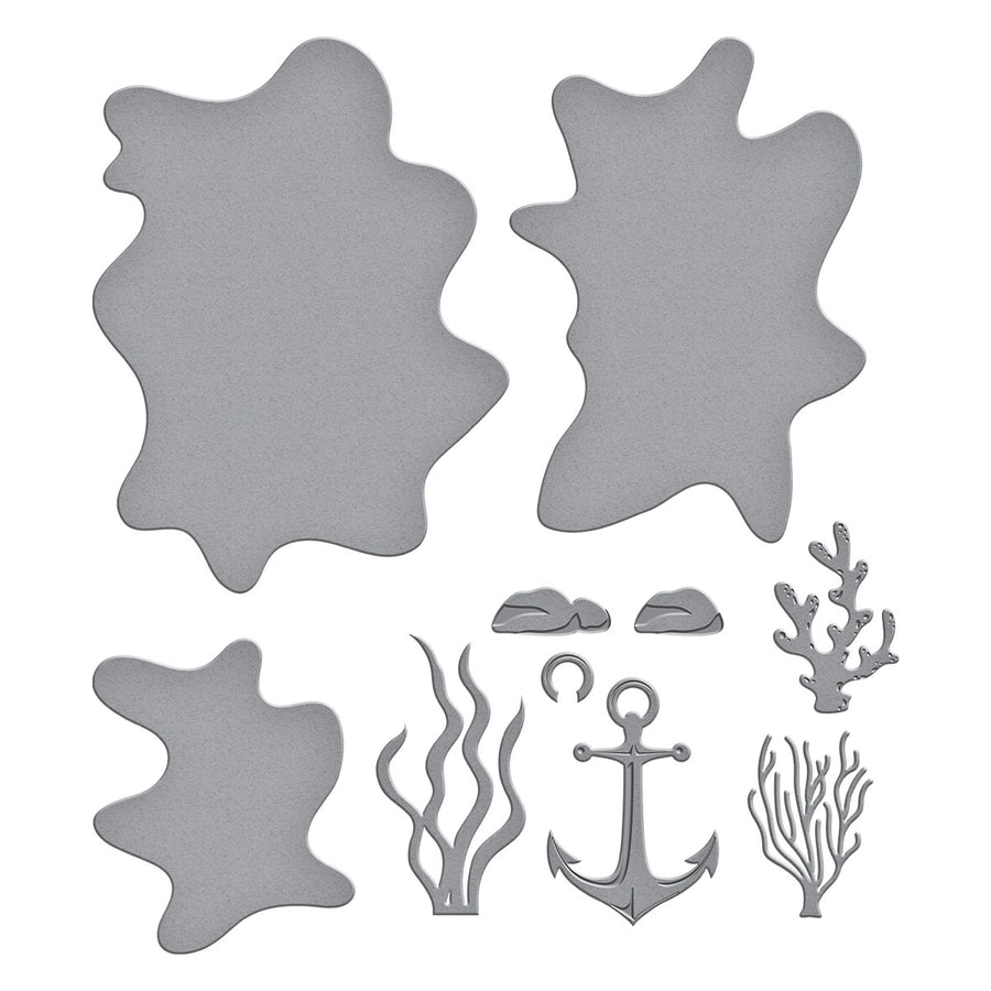 Spellbinders - Underwater Tunnel Etched Dies from the Tunnel Scapes Collection by Vicky Papaioannou