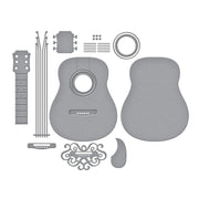 Spellbinders - Majestic Guitar Etched Dies from the Bibi's Musical Notes Collection by Bibi Cameron