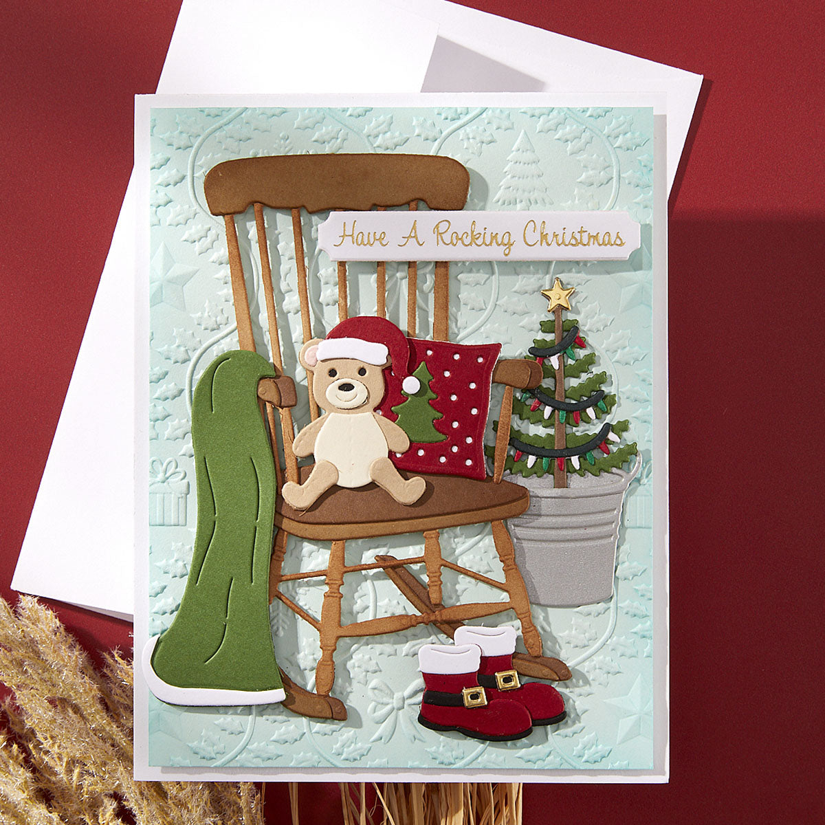 Spellbinders - Christmas Rocking Chair Etched Dies from the Country Christmas Collection by Annie Williams