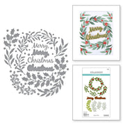 Spellbinders - Seasonal Wreath Foliage Etched Dies from the Texture & Foliage Collection by Suzanne Hue