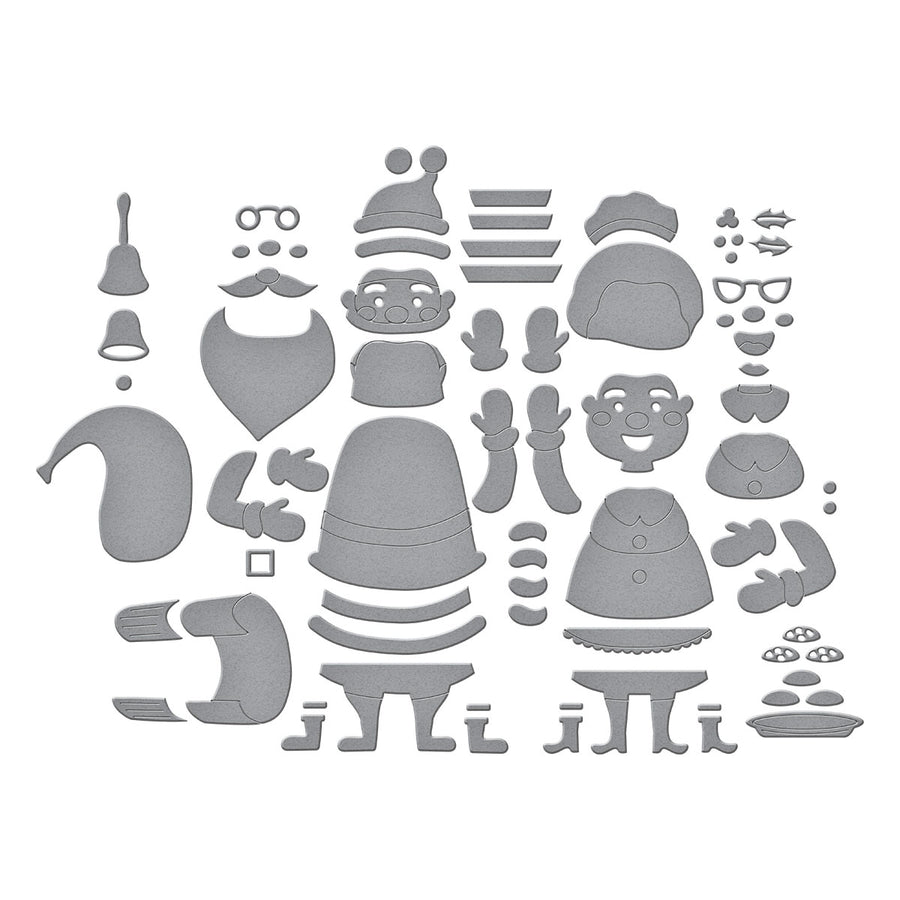 Spellbinders - The Clauses Etched Dies from the North Pole Friends Collection by Simon Hurley