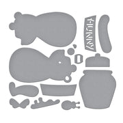Spellbinders - Stitched Classic Pooh Etched Dies