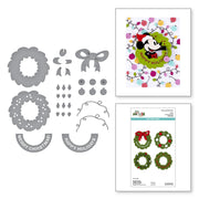 Spellbinders - Classic Mouse Holiday Wreath Etched Dies from the Say Cheese Classic Mouse Christmas Collection