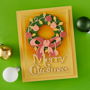 Spellbinders - Classic Mouse Holiday Wreath Etched Dies from the Say Cheese Classic Mouse Christmas Collection
