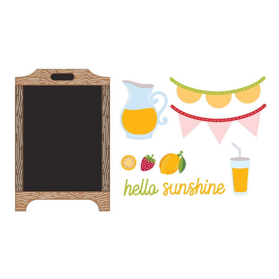 Spellbinders - Pink Lemonade Stand Etched Dies with Simple Stories