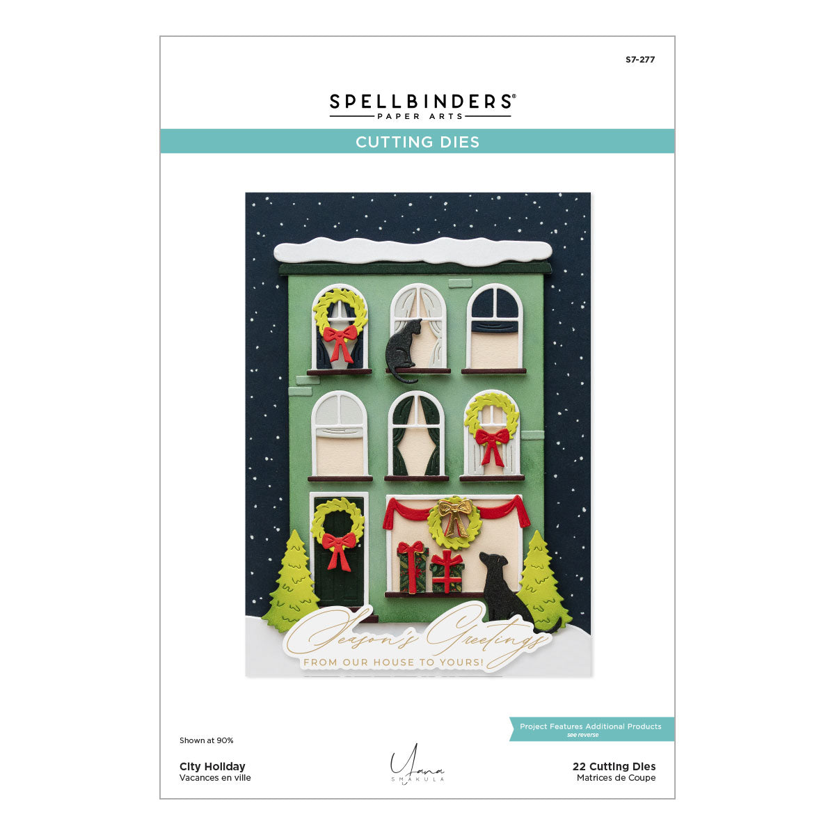 Spellbinders - City Holiday Etched Dies from the City Holiday Collection by Yana Smakula