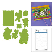 Spellbinders - Naughty or Nice Stamp & Die Bundle by Simon Hurley