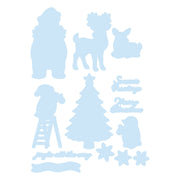 Spellbinders - Polar Friends Stamp and Die Bundle by Simon Hurley