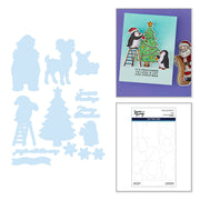 Spellbinders - Polar Friends Stamp and Die Bundle by Simon Hurley