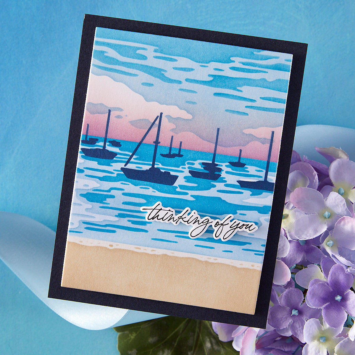 Hero Arts - Color Layering Harbor Stencils from the Seaside Blooms Collection