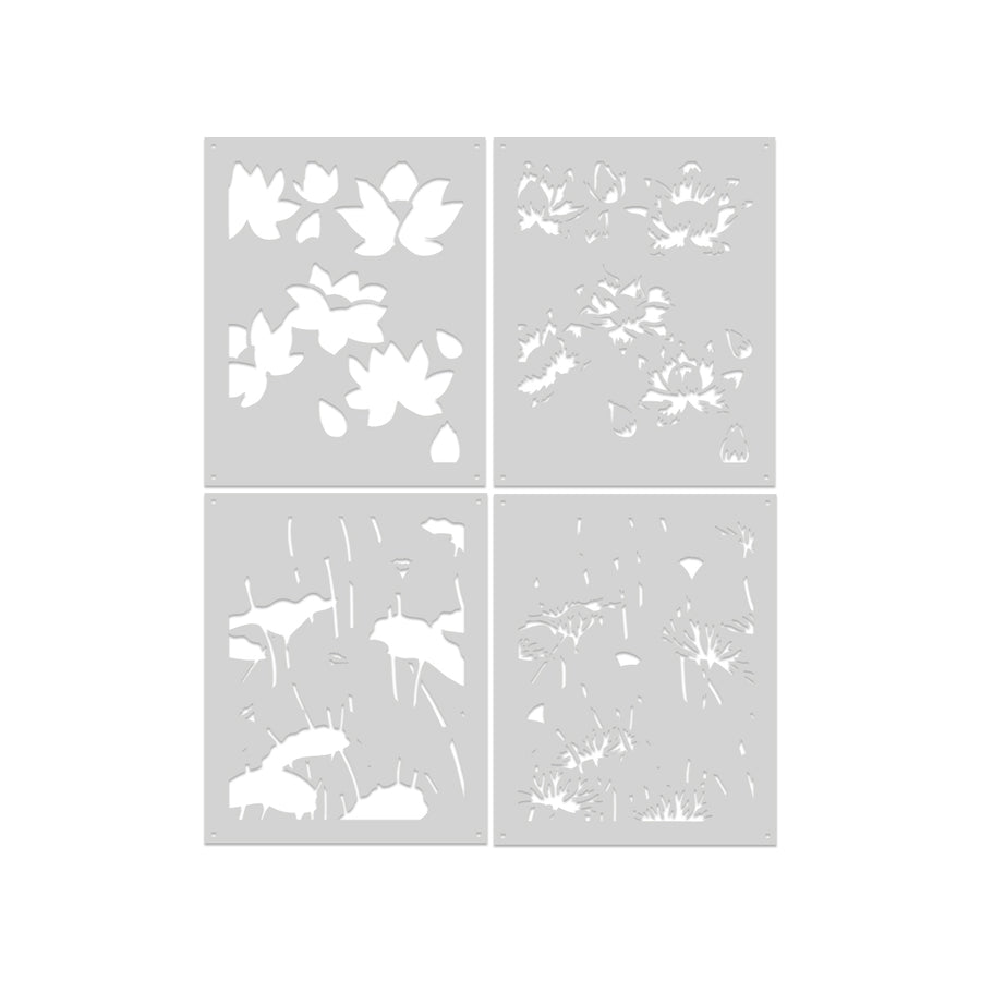 Hero Arts - Lotus Field Layering Stencil Set