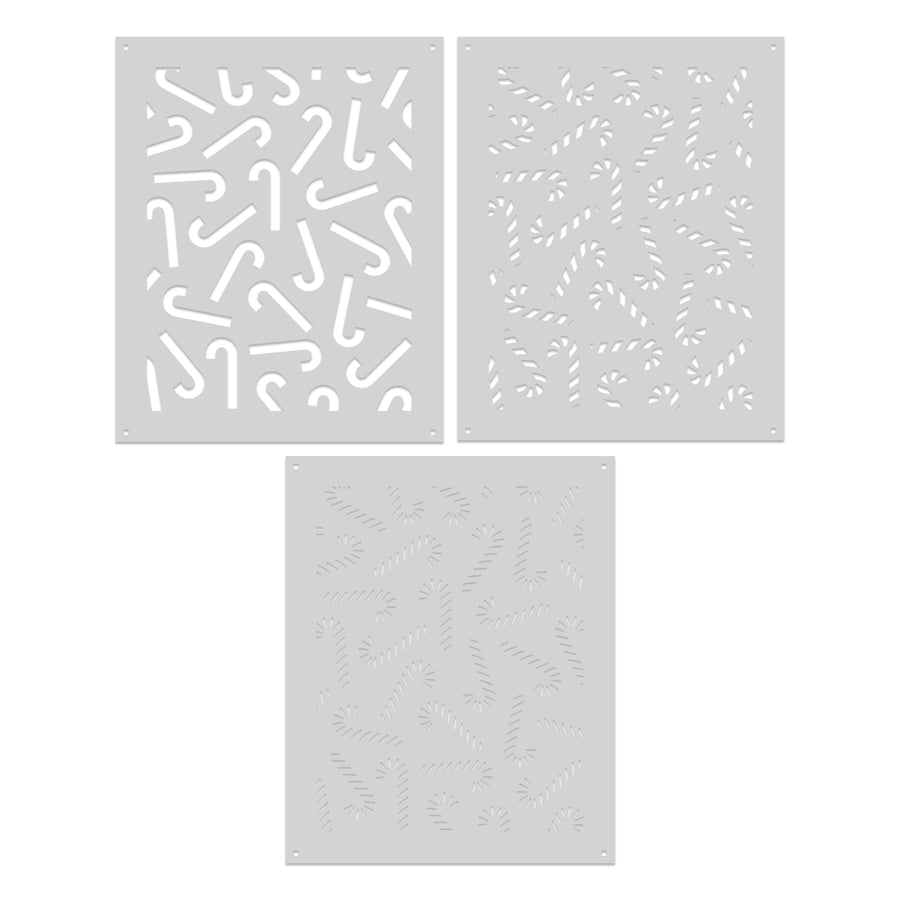 Hero Arts - Candy Cane Toss Up Stencil from the Candy Cane Season Collection