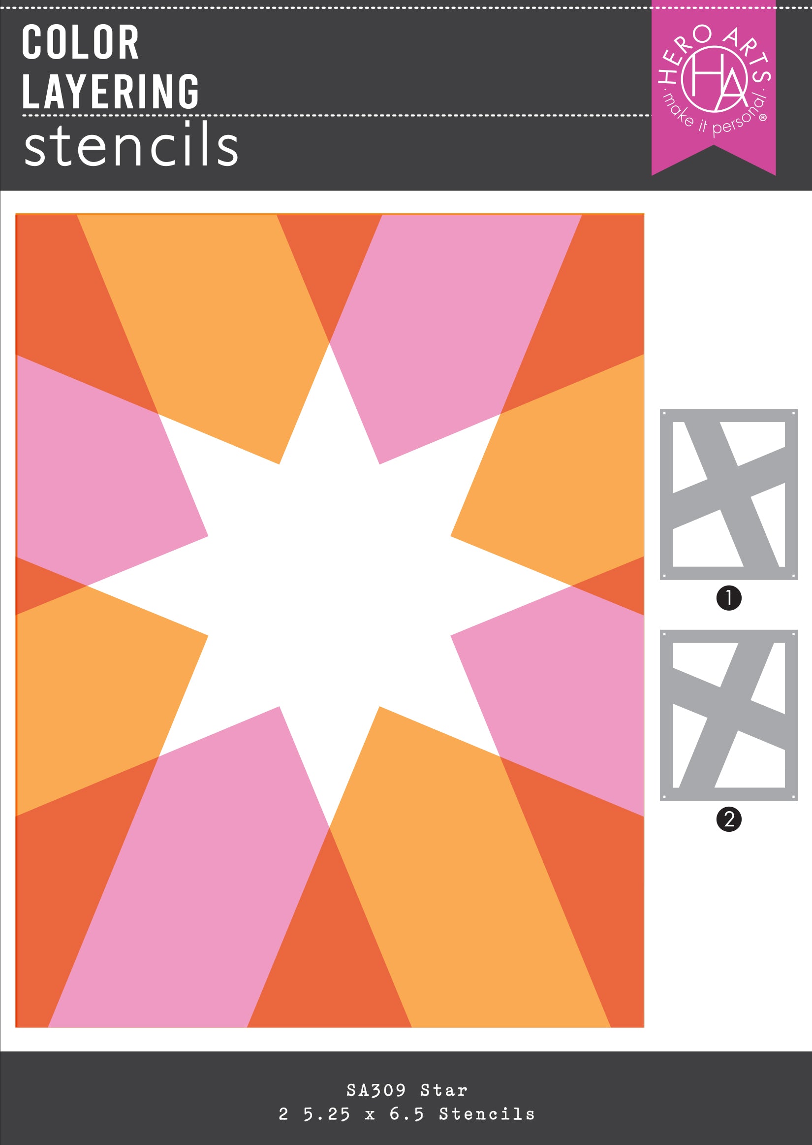 Hero Arts - Color Layering Star Stencils from the Very Merry Collection