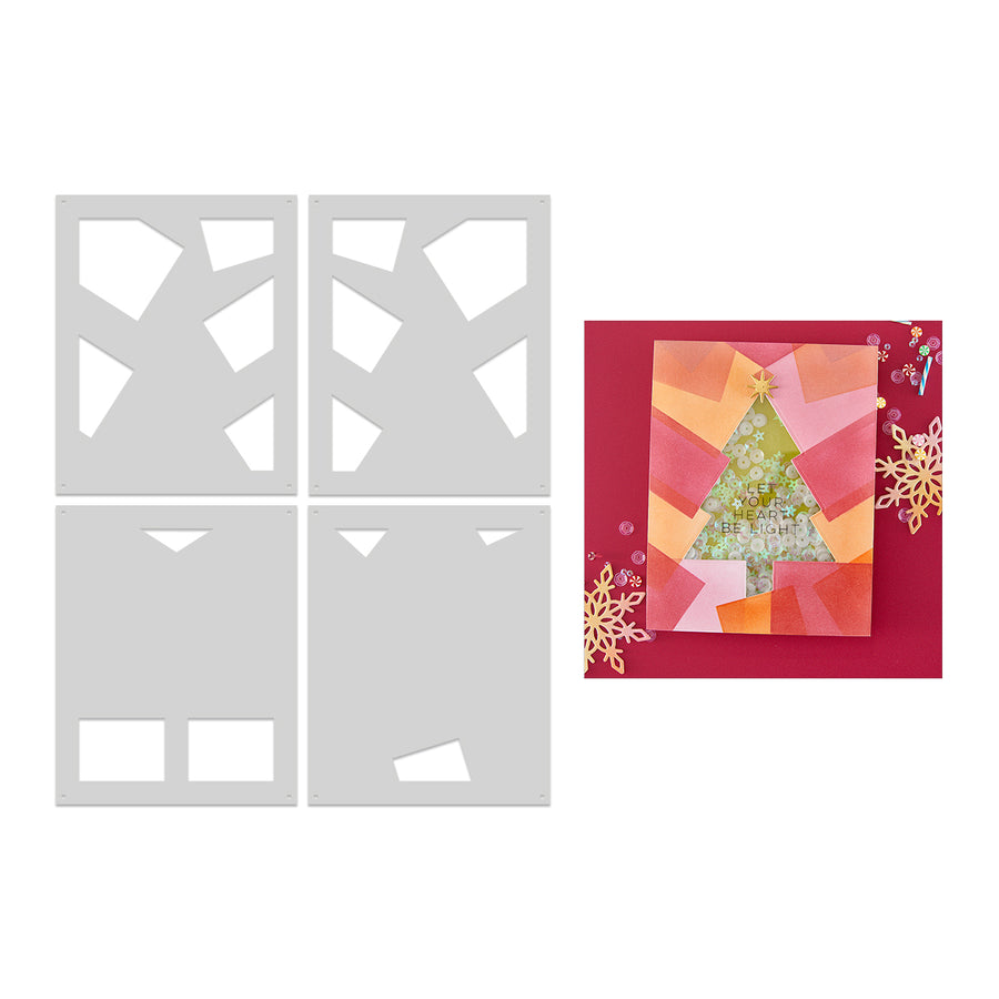 Hero Arts - Color Layering Tree Stencils from the Very Merry Collection