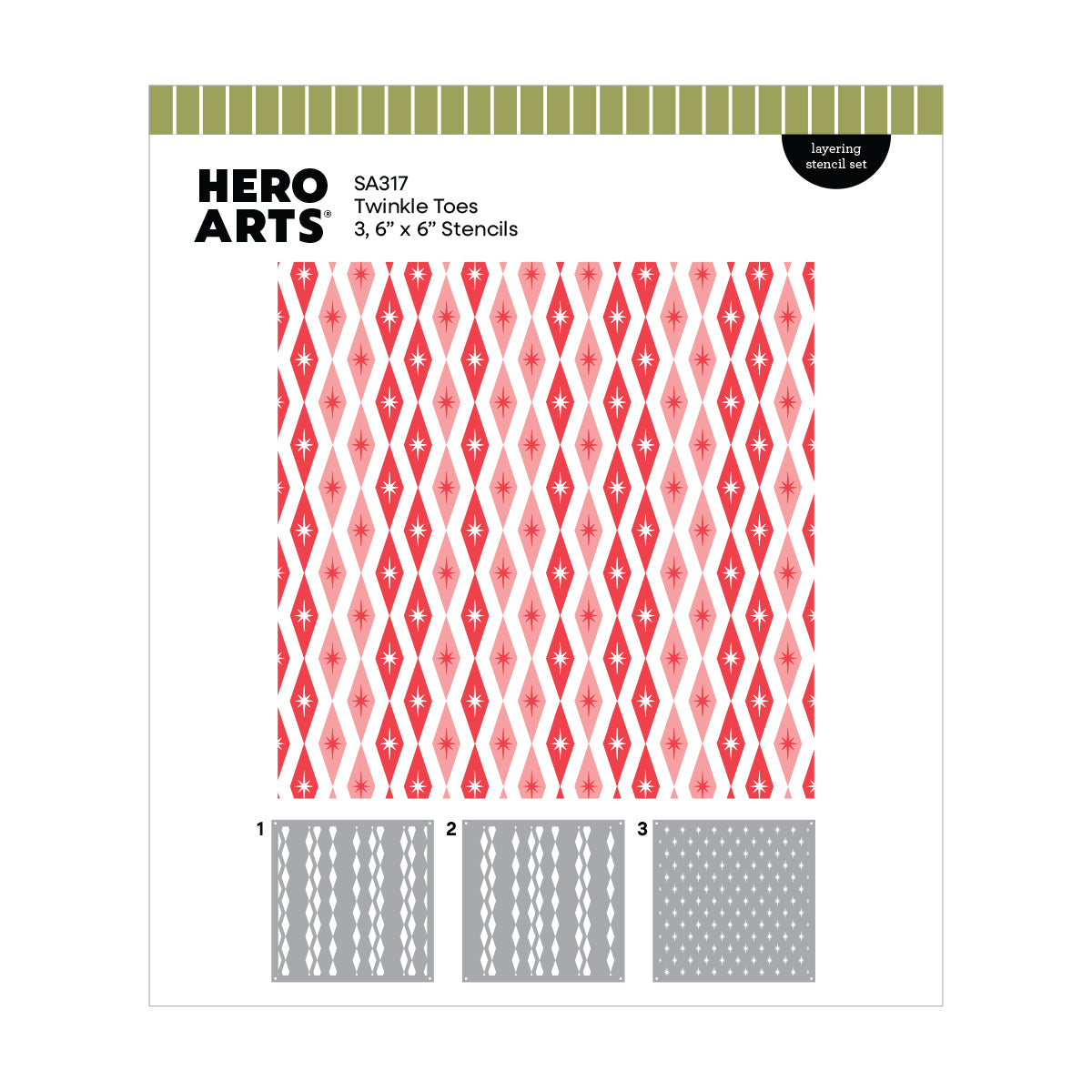 Hero Arts - Twinkle Toes Layering Stencils
