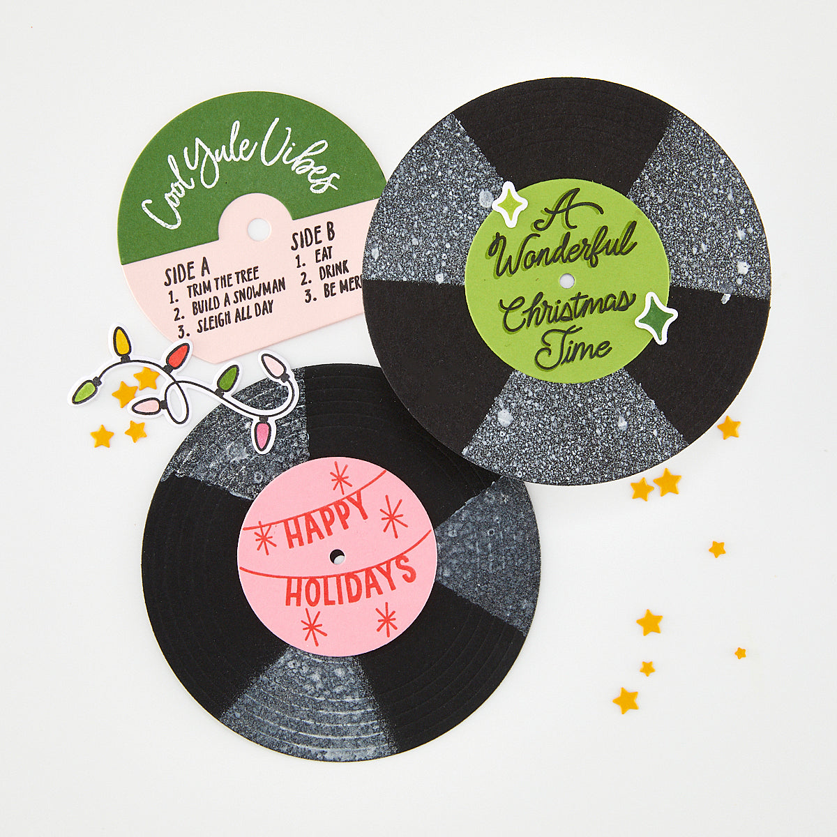 Hero Arts - Drop the Needle Stencils