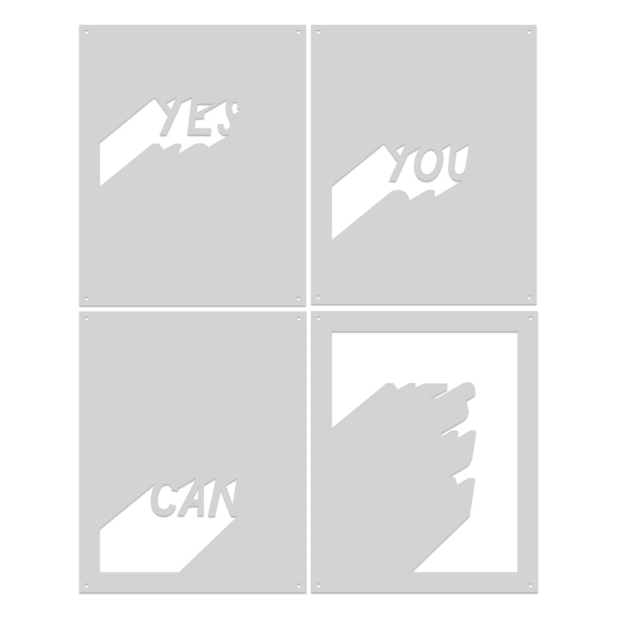 Hero Arts - Yes You Can Layering Stencils