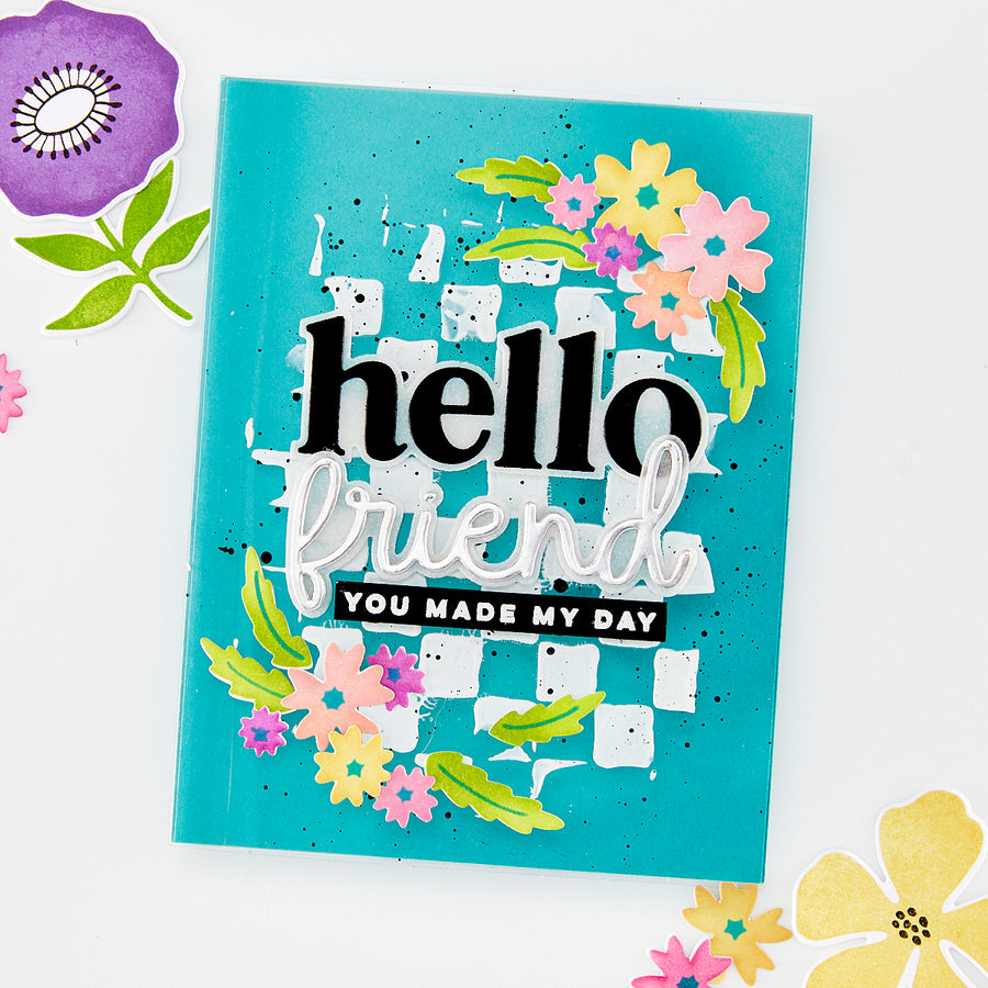 Hero Arts - Bitty Floral Layering Stencils