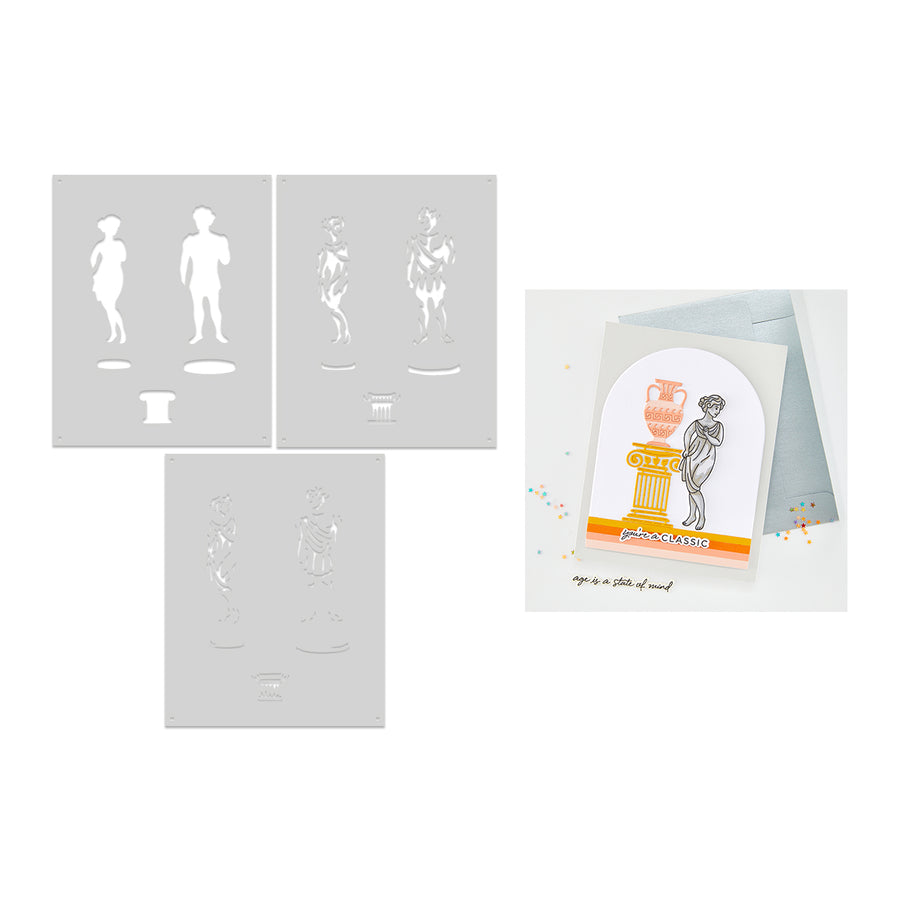Hero Arts - You're A Classic Layering Stencil Set