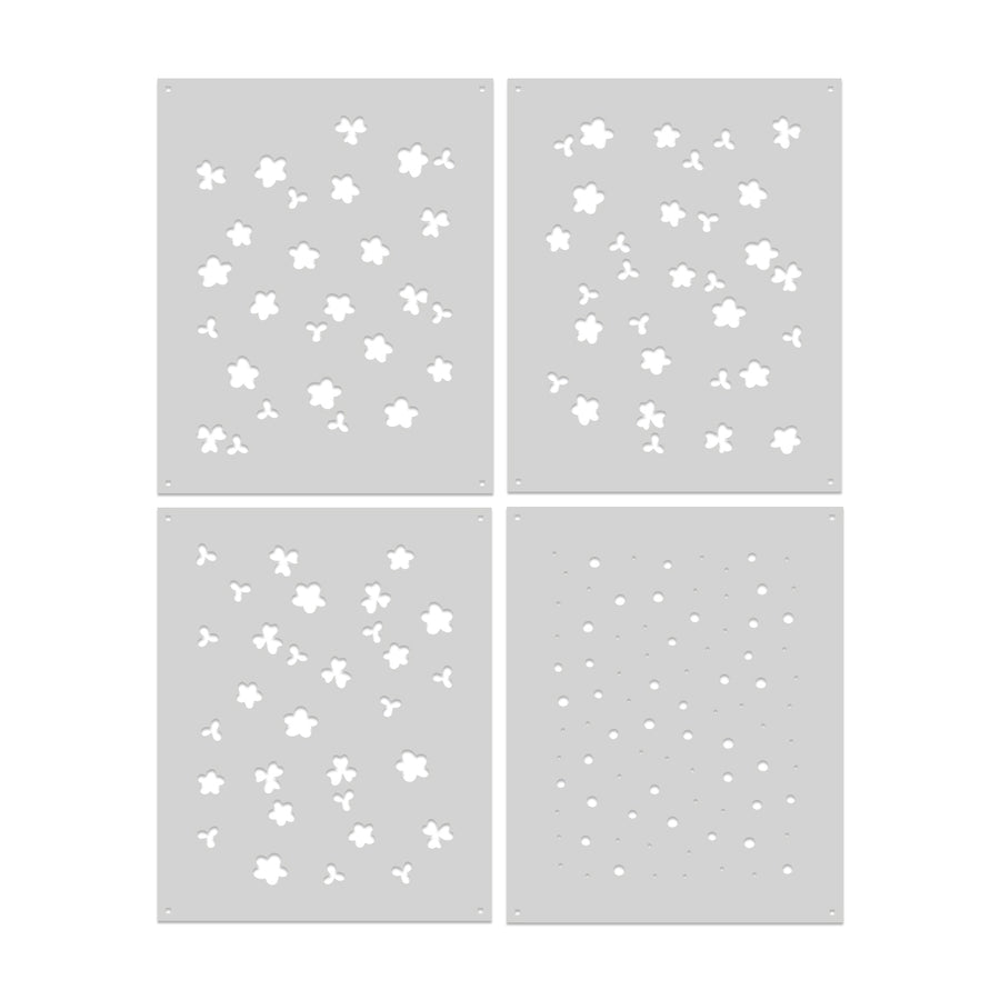 Hero Arts - Flower Power Layering Stencil Set