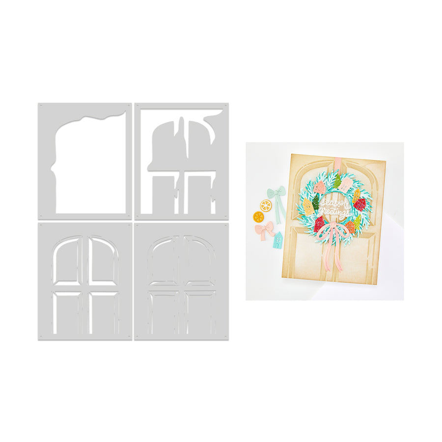 Hero Arts - Front Door Layering Stencil Set