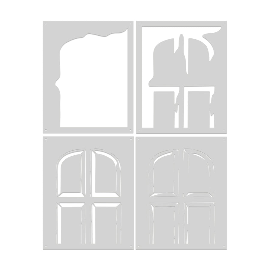 Hero Arts - Front Door Layering Stencil Set