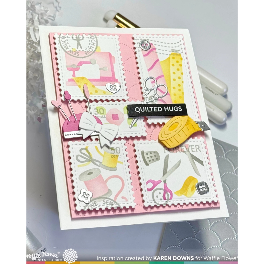 Waffle Flower - Subsentiment Quilted Diecut