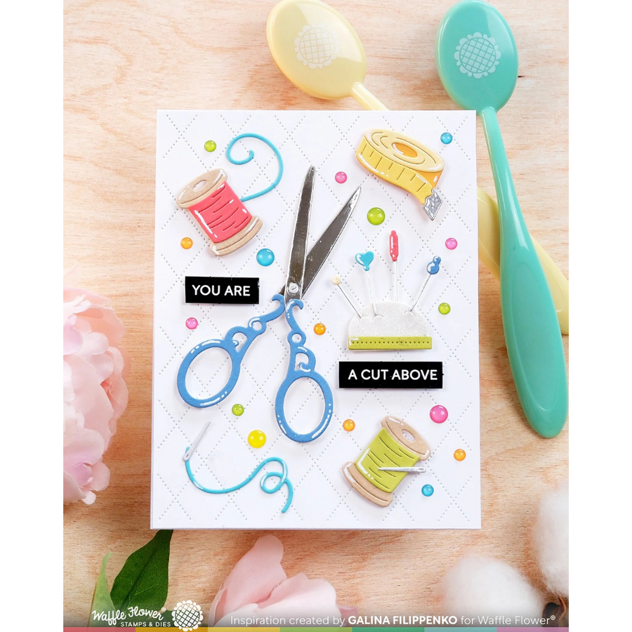 Waffle Flower - Subsentiment Quilted Diecut