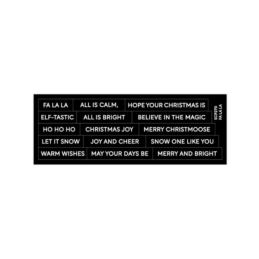 Waffle Flower - Subsentiments Fa La La Diecut