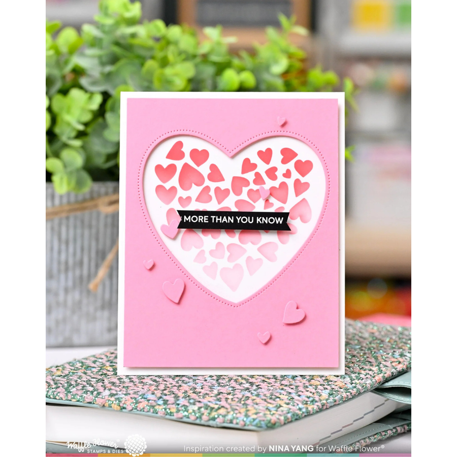 Waffle Flower - Subsentiments Love You More Diecut