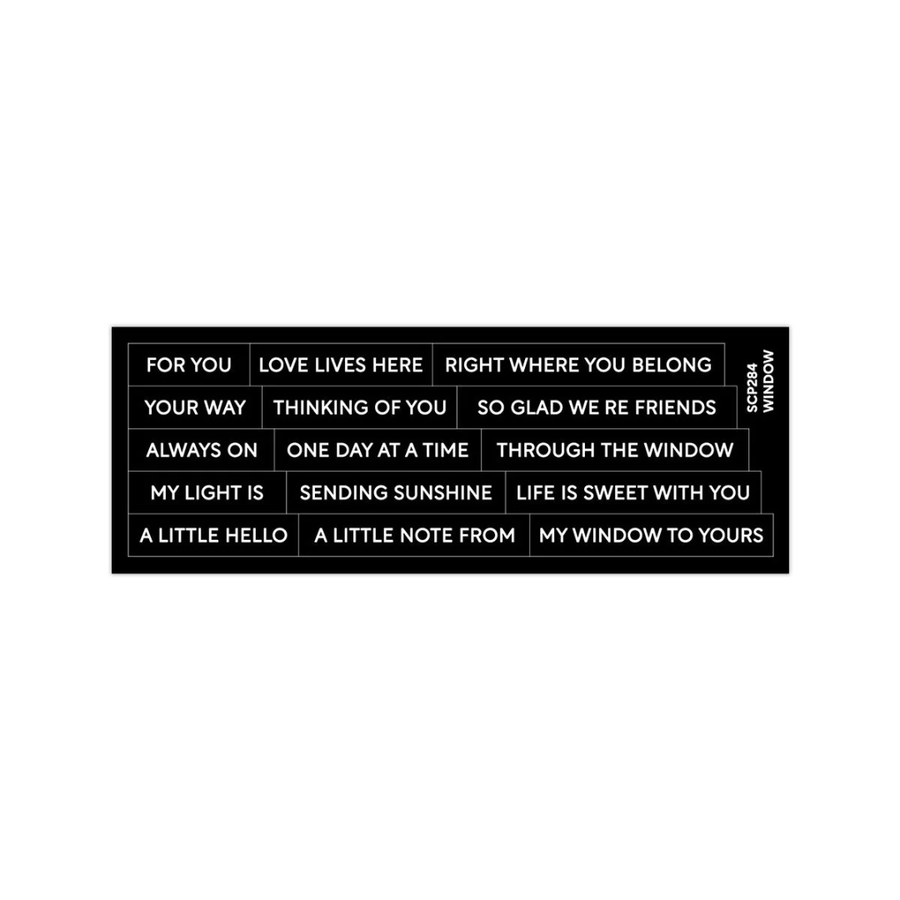 Waffle Flower - Subsentiments Window Diecut