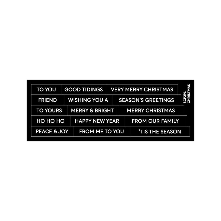Waffle Flower Subsentiments Christmas Diecut
