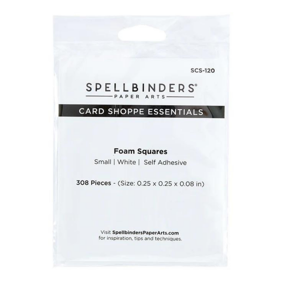 Spellbinders - White Foam Adhesive Squares - Small