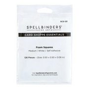 Spellbinders - White Foam Adhesive Squares - Medium