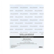 Spellbinders - White Liner Sheets 8.5" x 11" (4 Pack)