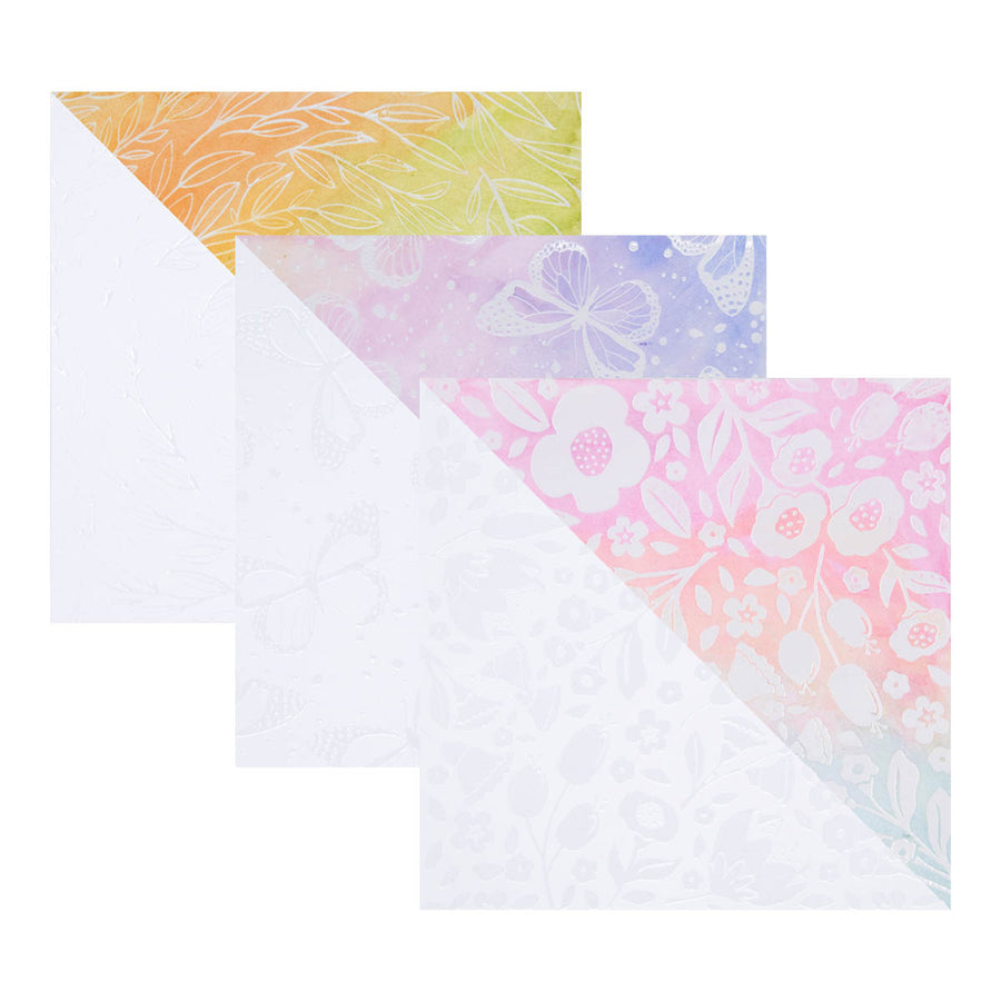 Spellbinders - Water Color Resist 6 x 6" Paper Pad from the Serenade of Autumn Collection
