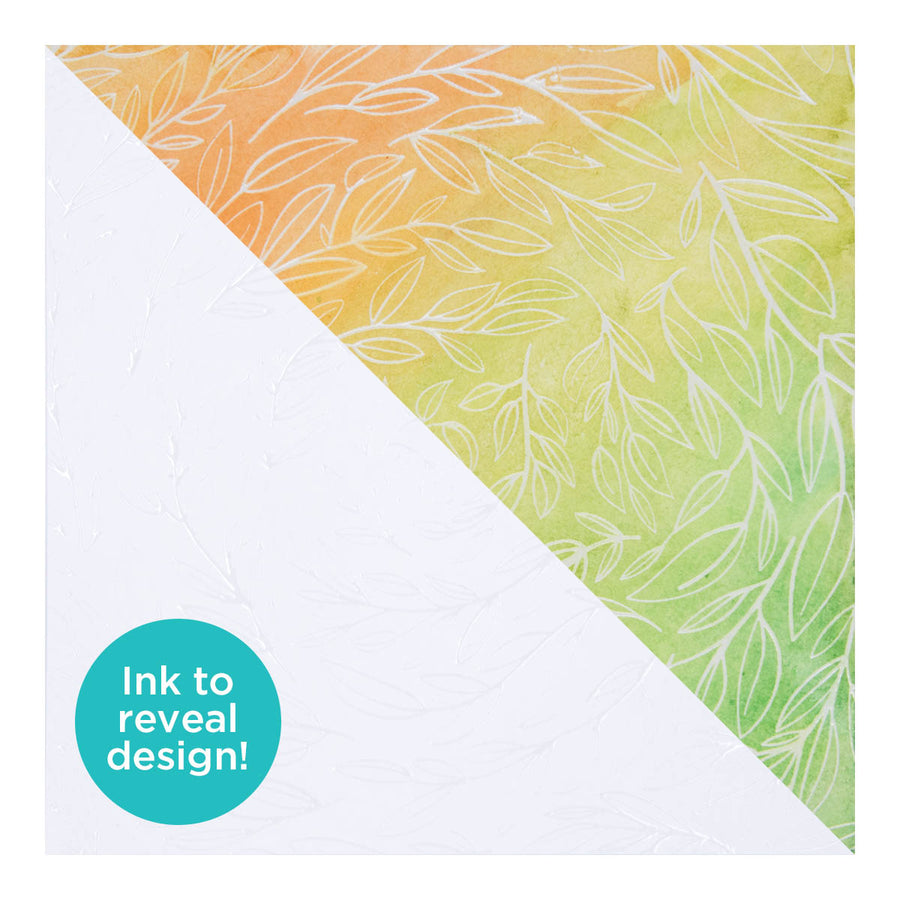 Spellbinders - Water Color Resist 6 x 6" Paper Pad from the Serenade of Autumn Collection