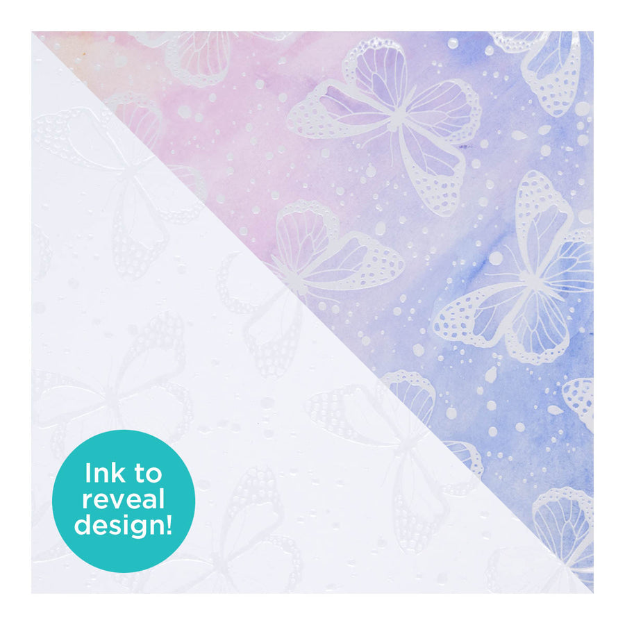 Spellbinders - Water Color Resist 6 x 6" Paper Pad from the Serenade of Autumn Collection