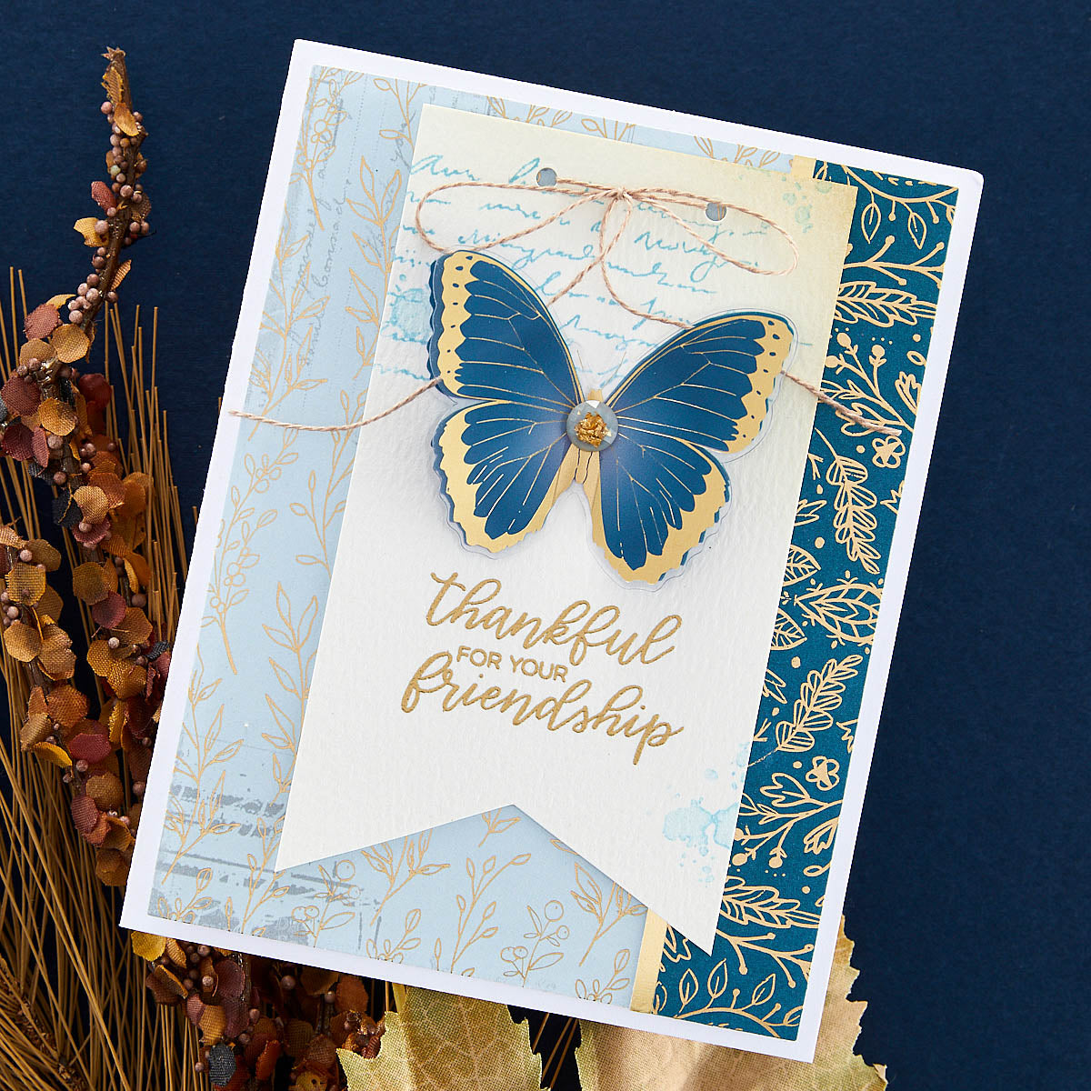 Spellbinders - Dimensional Autumn Butterfly Stickers from the Serenade of Autumn Collection