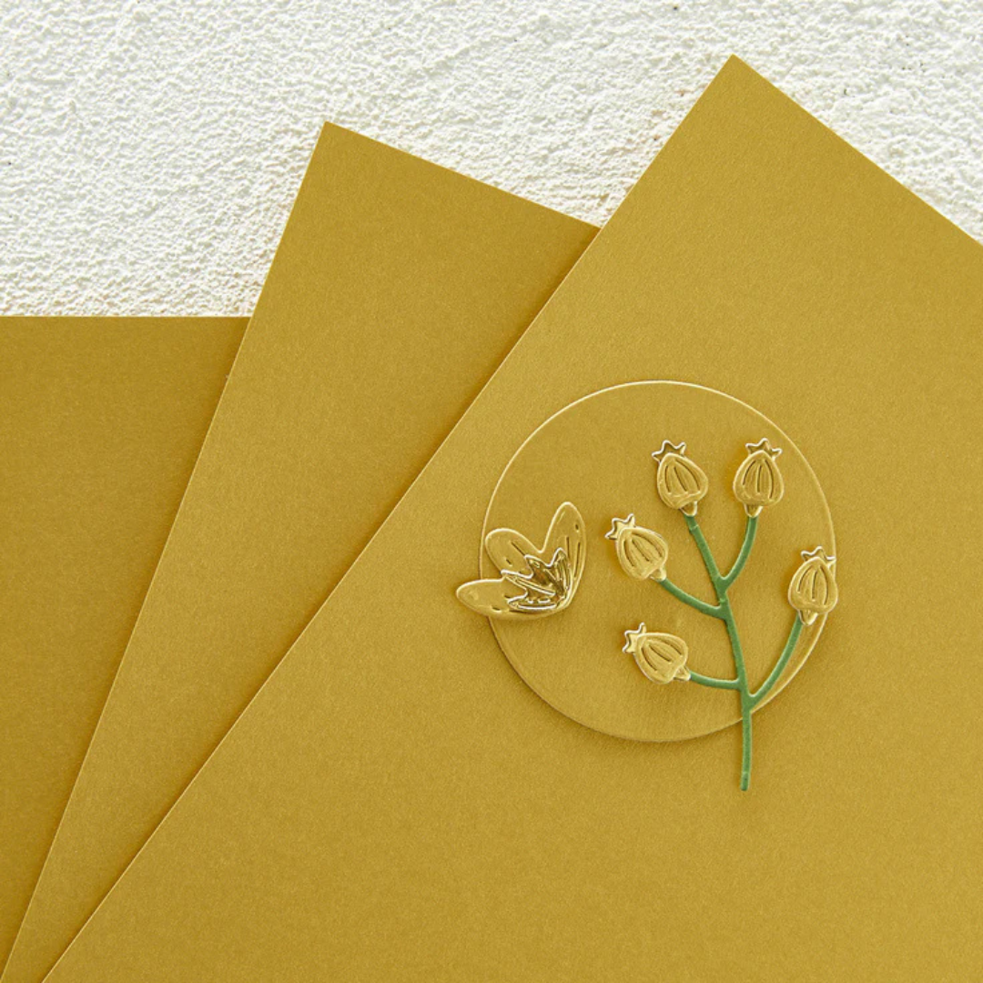 Spellbinders - Brushed Gold Cardstock 8.5" x 11" - 10 sheets