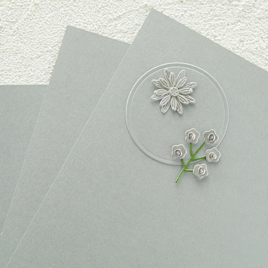 Spellbinders - Brushed Silver Cardstock 8.5" x 11" - 10 sheets