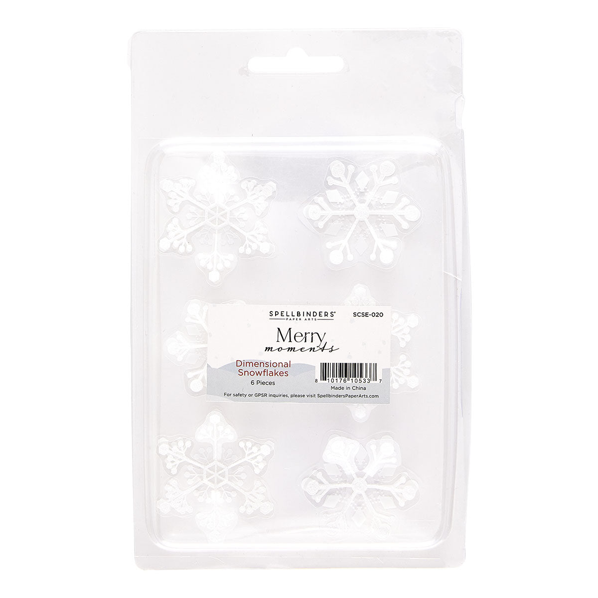 Spellbinders - Merry Moments Dimensional Snowflakes from the Merry Moments Collection
