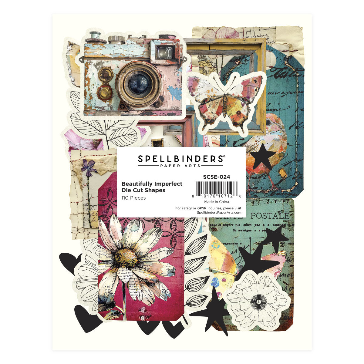 Spellbinders - Beautifully Imperfect Die Cut Shapes -110 pc
