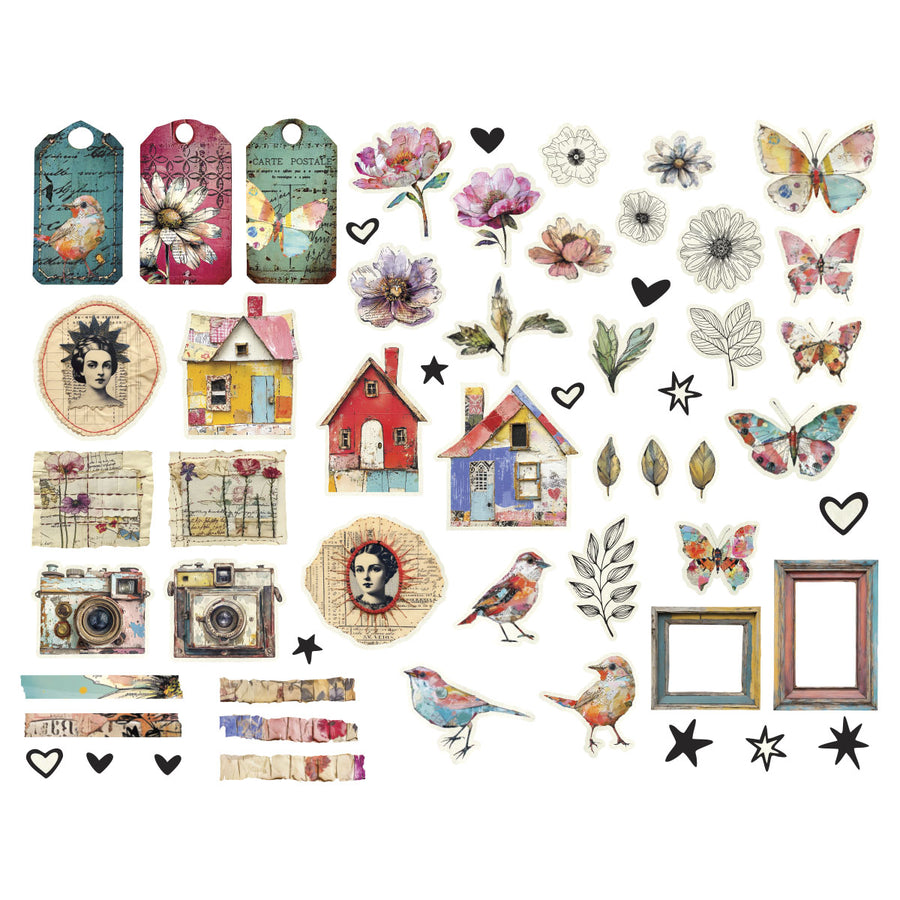 Spellbinders - Beautifully Imperfect Die Cut Shapes -110 pc